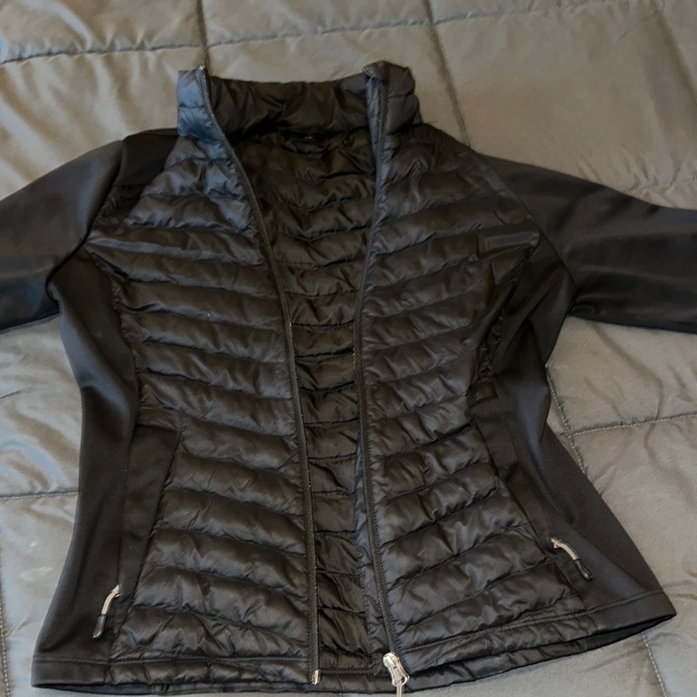 Women's Black Puffer‎ Quilted Jacket